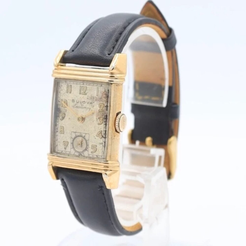 Vintage 1950 Bulova Excellency Men's Mechanical Wristwatch 7 AP USA 10k GF